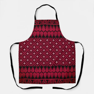 Palestinian Embroidery Tatreez printed design Apron