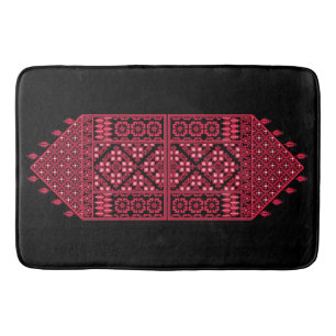 Palestinian Embroidery Tatreez printed design Bath Mat