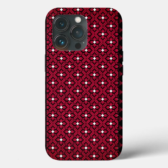 Palestinian Embroidery Tatreez printed design Case-Mate iPhone Case (Back)