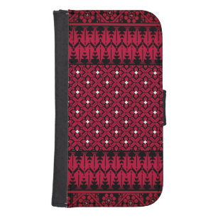 Palestinian Embroidery Tatreez printed design  Samsung S4 Wallet Case
