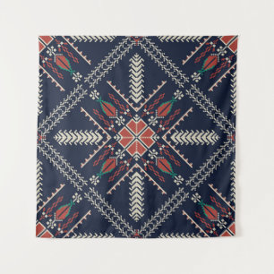 Palestinian Embroidery: Traditional Pattern Design Tapestry