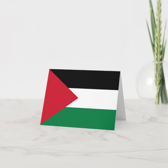 Palestinian Flag Card (Front)
