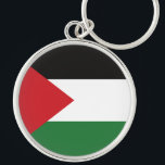 Palestinian flag Free Palestine customised Button Key Ring<br><div class="desc">Palestinian flag Free Palestine customised | علم فلسطين</div>