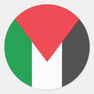 Palestinian flag Free Palestine customised Classic Round Sticker