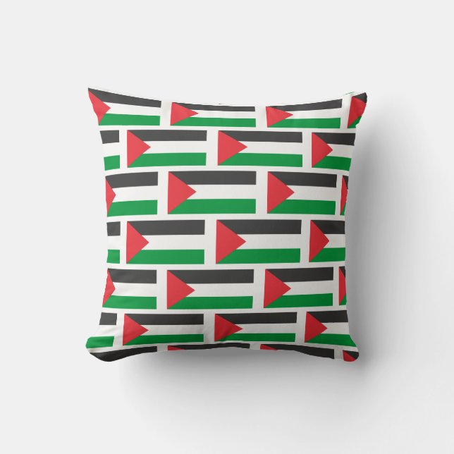 Palestinian flag Free Palestine customised Cushion (Front)