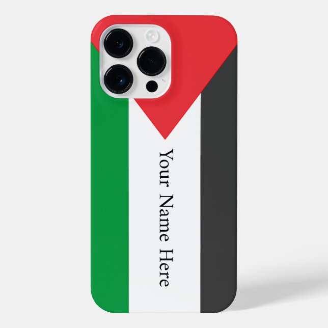 Palestinian flag Free Palestine customised iPhone Case (Back)