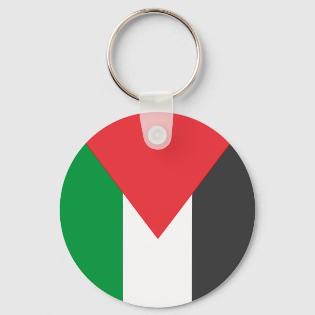 Palestinian flag Free Palestine customised Key Ring (Front)
