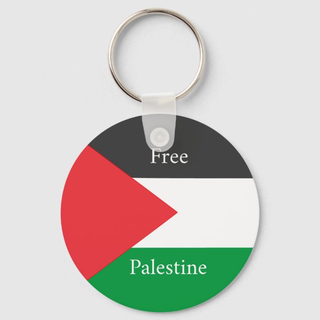 Palestinian flag Free Palestine customised Key Ring (Front)