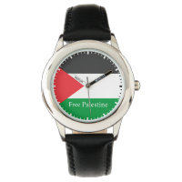 Palestinian flag Free Palestine Round C Pocket Wat