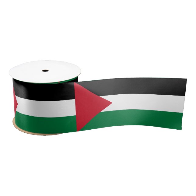 Palestinian Flag (Palestine) Satin Ribbon (Spool)