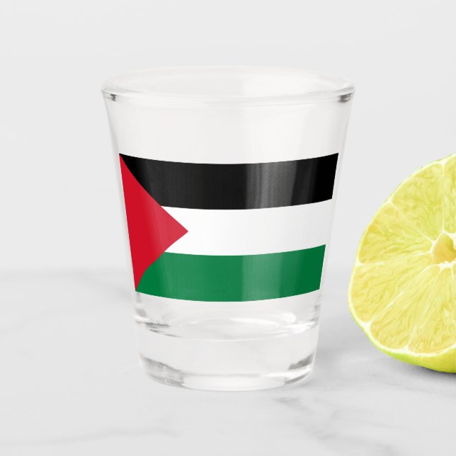 Palestinian Flag (Palestine) Shot Glass (Front)
