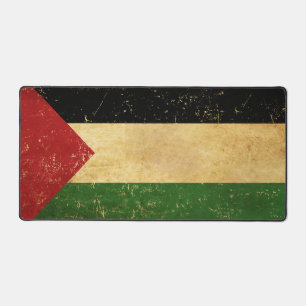 Palestinian Flag Vintage Grunge Desk Mat