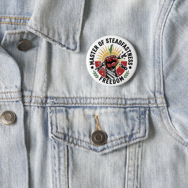 Palestinian Freedom Master of Steadfastness Button (In Situ)
