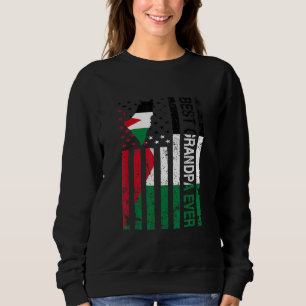 Palestinian Grandpa  Palestine Usa American Father Sweatshirt