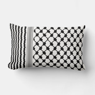 Palestinian Hatta Keffiyeh Kufiya Folk (2 Pattern) Lumbar Cushion