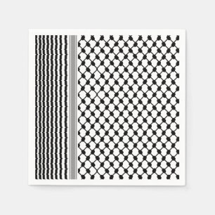 Palestinian Hatta Keffiyeh Kufiya Folk (2 Pattern) Napkin