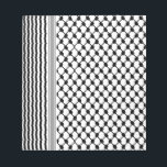 Palestinian Hatta Keffiyeh Kufiya Folk (2 Pattern) Notepad<br><div class="desc">Kufiya, kufiyyeh, kaffiyyeh or also called Hatta is an old Palestinian traditional headwear pattern that carries a deep value to every Palestinian and later became a symbol of resistance and freedom worldwide. Each pattern in the Hatta Kufiya represents palestine element culture. This design is for Palestinians, Palestine lovers, pro-Palestinian supporters...</div>