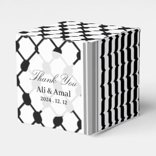 Palestinian Hatta Keffiyeh Thank You Wedding Favou Favour Box