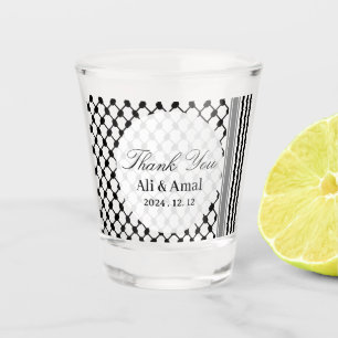 Palestinian Hatta Keffiyeh Thank You Wedding Favou Shot Glass