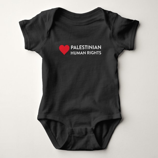 Palestinian Human Rights Baby One Piece Bodysuit (Front)