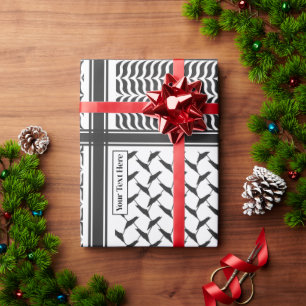 Palestinian Jordanian kuffiya customized  Wrapping Paper