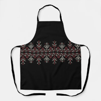 Palestinian Jordanian Tatreez embroidery pattern#5 Apron