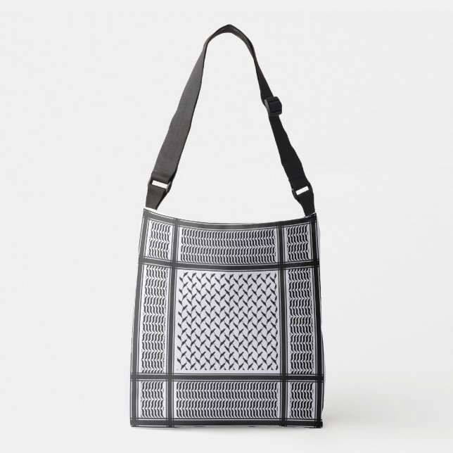 Palestinian keffiyeh crossbody bag (Front)