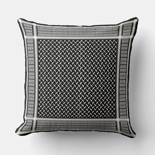 Palestinian Keffiyeh Cushion (Front)