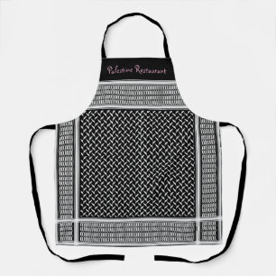 Palestinian Keffiyeh custom Name Apron