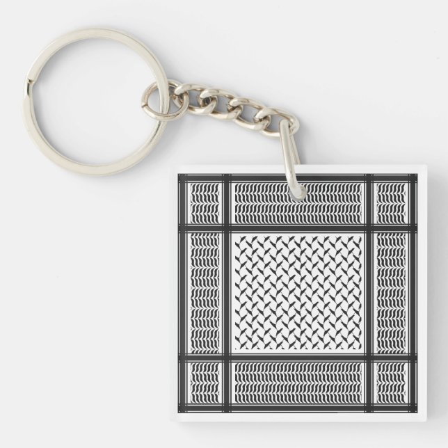 Palestinian keffiyeh key ring (Front)