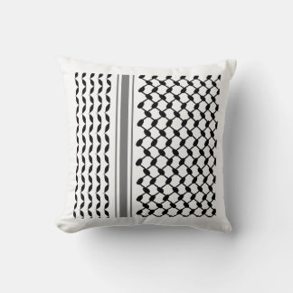 Palestinian keffiyeh (Kūfīyah) pattern Cushion