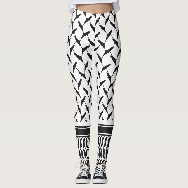 Palestinian keffiyeh  leggings (Front)