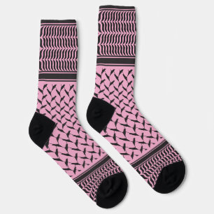 Palestinian keffiyeh Palestine map Socks