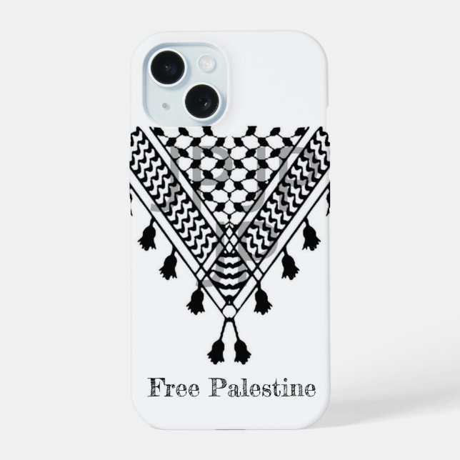 Palestinian Keffiyeh Pattern iPhone 15 Case (Back)