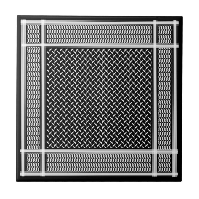 Palestinian Keffiyeh Tile (Front)