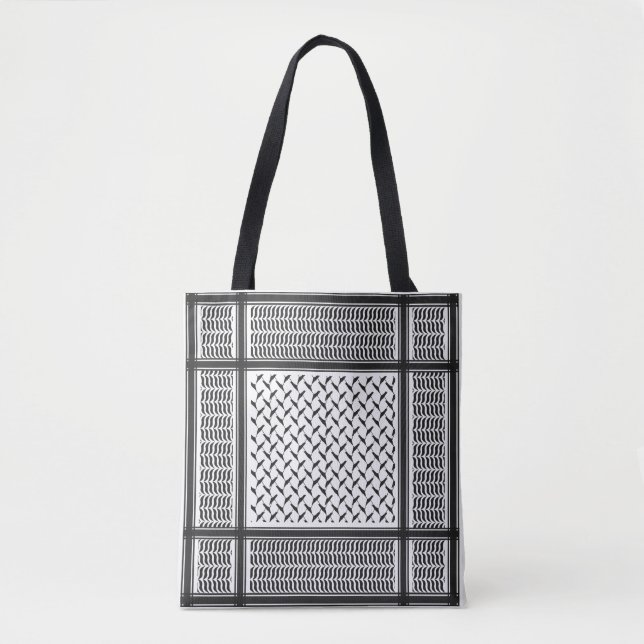 Palestinian keffiyeh tote bag (Front)