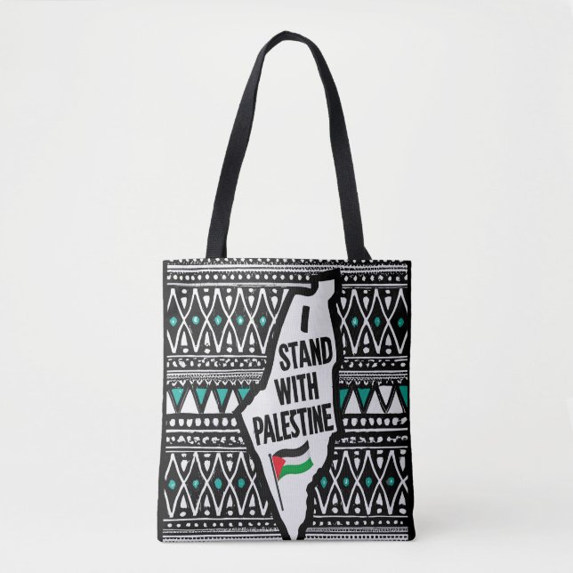 palestinian keffiyeh tote bag-free palestine bag (Front)