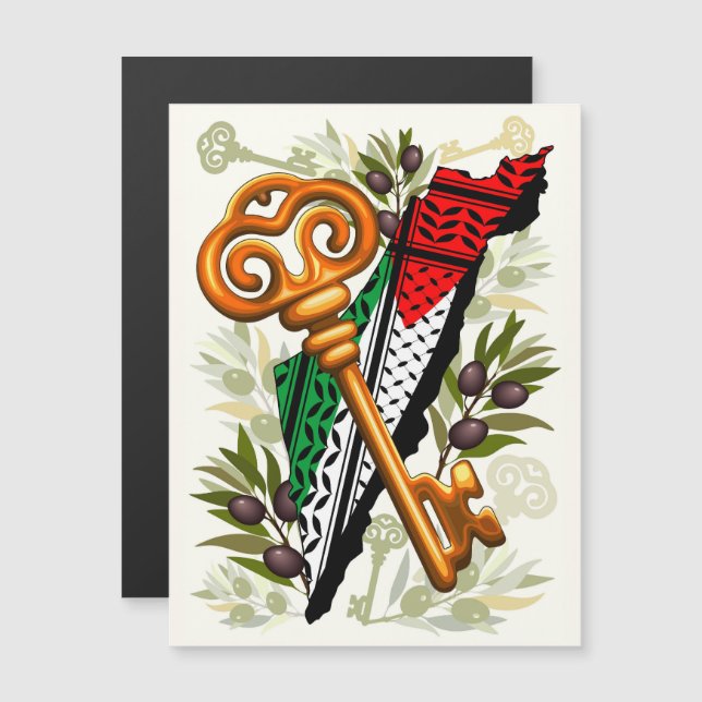 Palestinian Key Symbol of the Right of Return (Front/Back)