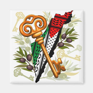 Palestinian Key Symbol of the Right of Return Magnet