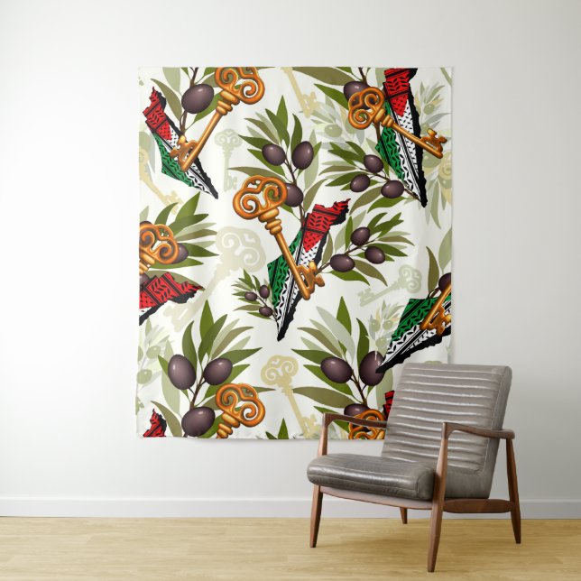 Palestinian Key Symbol of the Right of Return Tapestry (In Situ)
