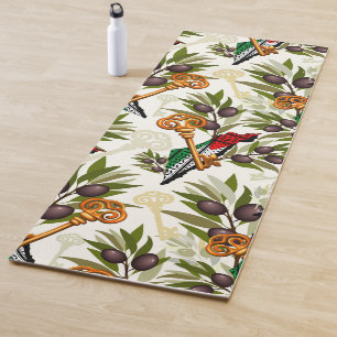 Palestinian Key Symbol of the Right of Return Yoga Mat