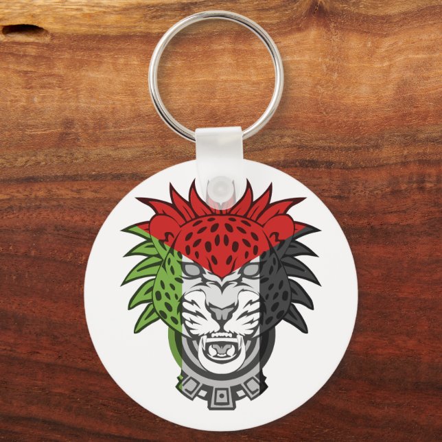 Palestinian lion - Palestine FLAG Lion  Key Ring (Back)