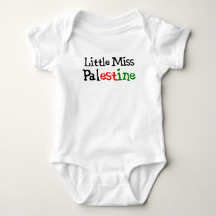 palestinian little miss baby bodysuit