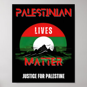 Palestinian Lives S - Justice For Palestine Sticke Poster