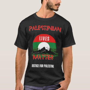 Palestinian Lives S - Justice For Palestine Sticke T-Shirt