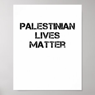 Palestinian Lives Stop Genocide In Palestine Stop Poster