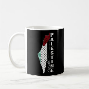 Palestinian Map Keffiyeh Thobe Patterns Palestine  Coffee Mug