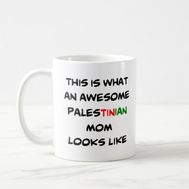 palestinian mum, awesome coffee mug (Left)