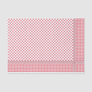 Palestinian Red & White Keffiyeh Tissue Paper