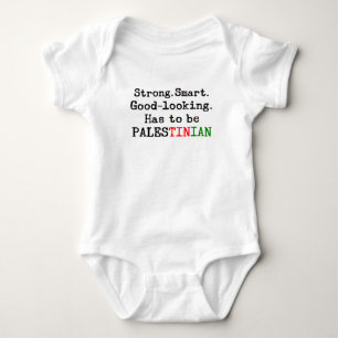 palestinian strong baby bodysuit